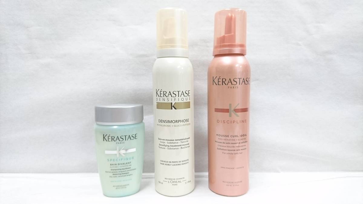 未使用品 KERASTASE ケラスターゼ スカルプシャンプー&洗い流さないヘアトリートメント 3点セット/SP バン ディバレント他