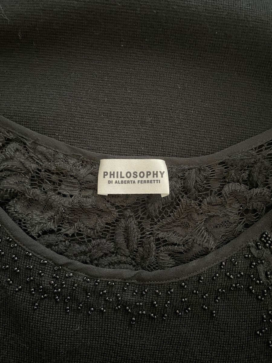 PHILOSOPHY DI ALBERTA FERRETTI・ブラックワンピース