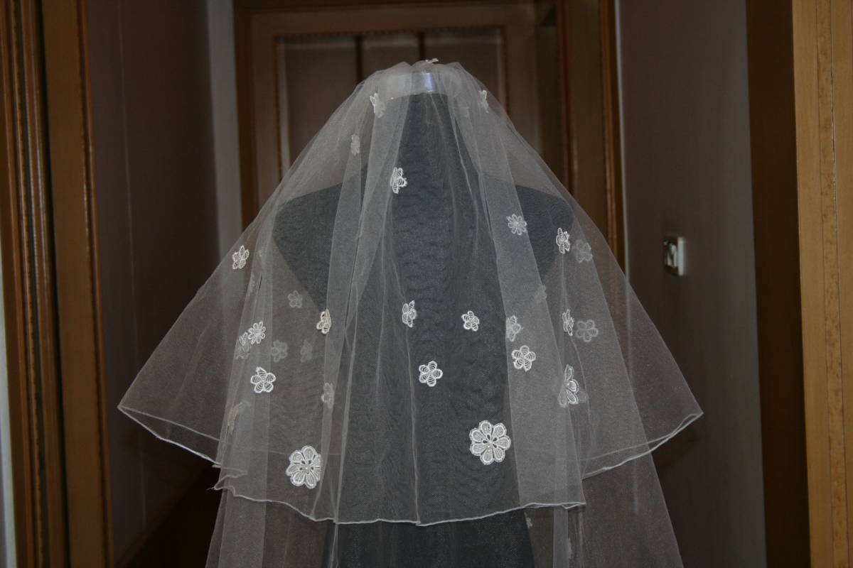 KASYOSYO wedding veil 3.3m length Mali a veil white . eggshell white from selection possible ve019