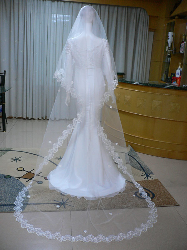 KASYOSYO wedding veil 2.6m length Mali a veil white . eggshell white from selection possible ve006