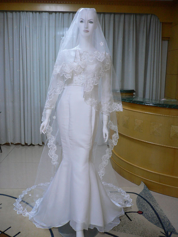 KASYOSYO wedding veil 2.6m length Mali a veil white . eggshell white from selection possible ve006