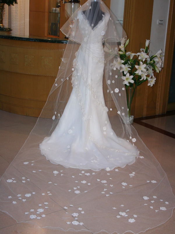 KASYOSYO wedding veil 3.3m length Mali a veil white . eggshell white from selection possible ve019