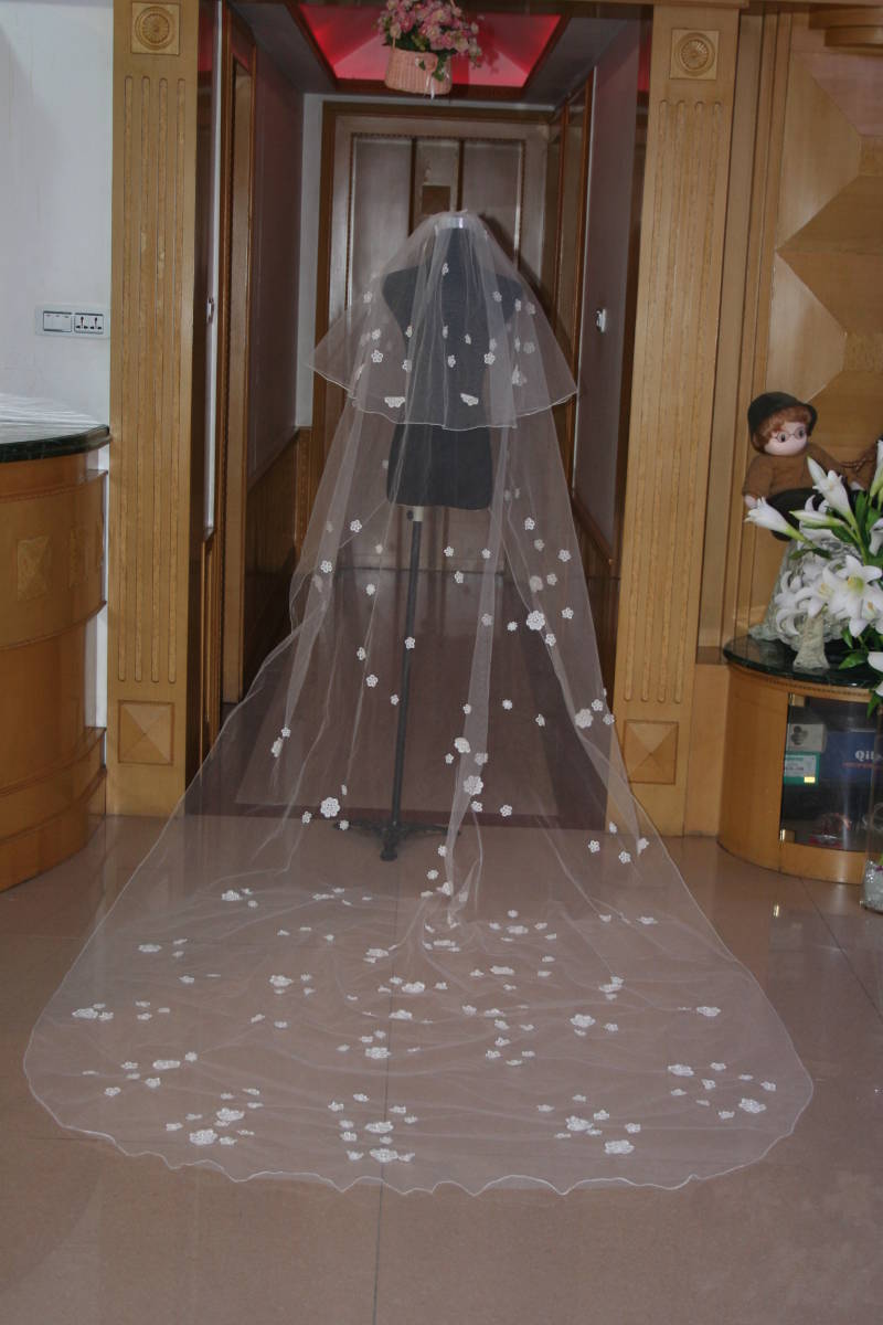 KASYOSYO wedding veil 3.3m length Mali a veil white . eggshell white from selection possible ve019