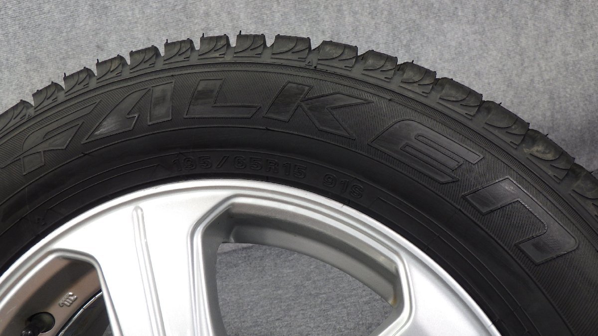 98 アルミホイール INVERNO 15インチ 5穴 マルチ PCD100 114.3 6J スタッドレスタイヤ付 W/PCR FALKEN ESPIA W-ACE 195/65R15 1台分_画像8