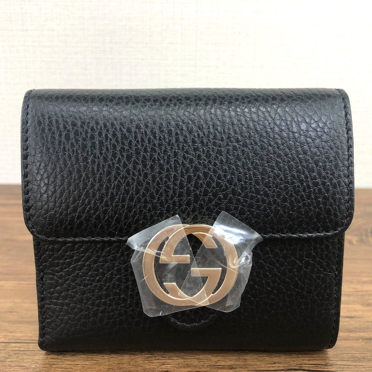 ☆送料無料☆ 未使用品 GUCCI Wホックウォレット 615525 インターロッキング 箱付き 372_画像2