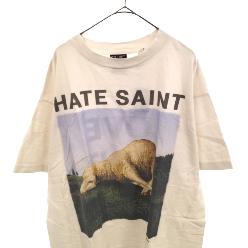 SAINT Mxxxxxx (セント マイケル) マイケル 22SS HATE SHEEP フロントフォトプリント 半袖Tシャツ_画像3