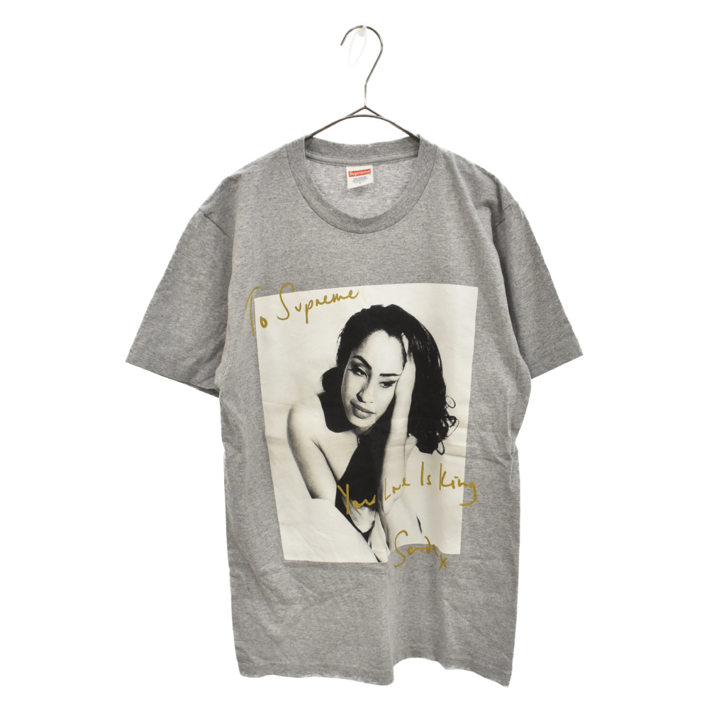 50%OFF シュプリーム グレー シャーデーフォト半袖Tシャツ Tee Sade