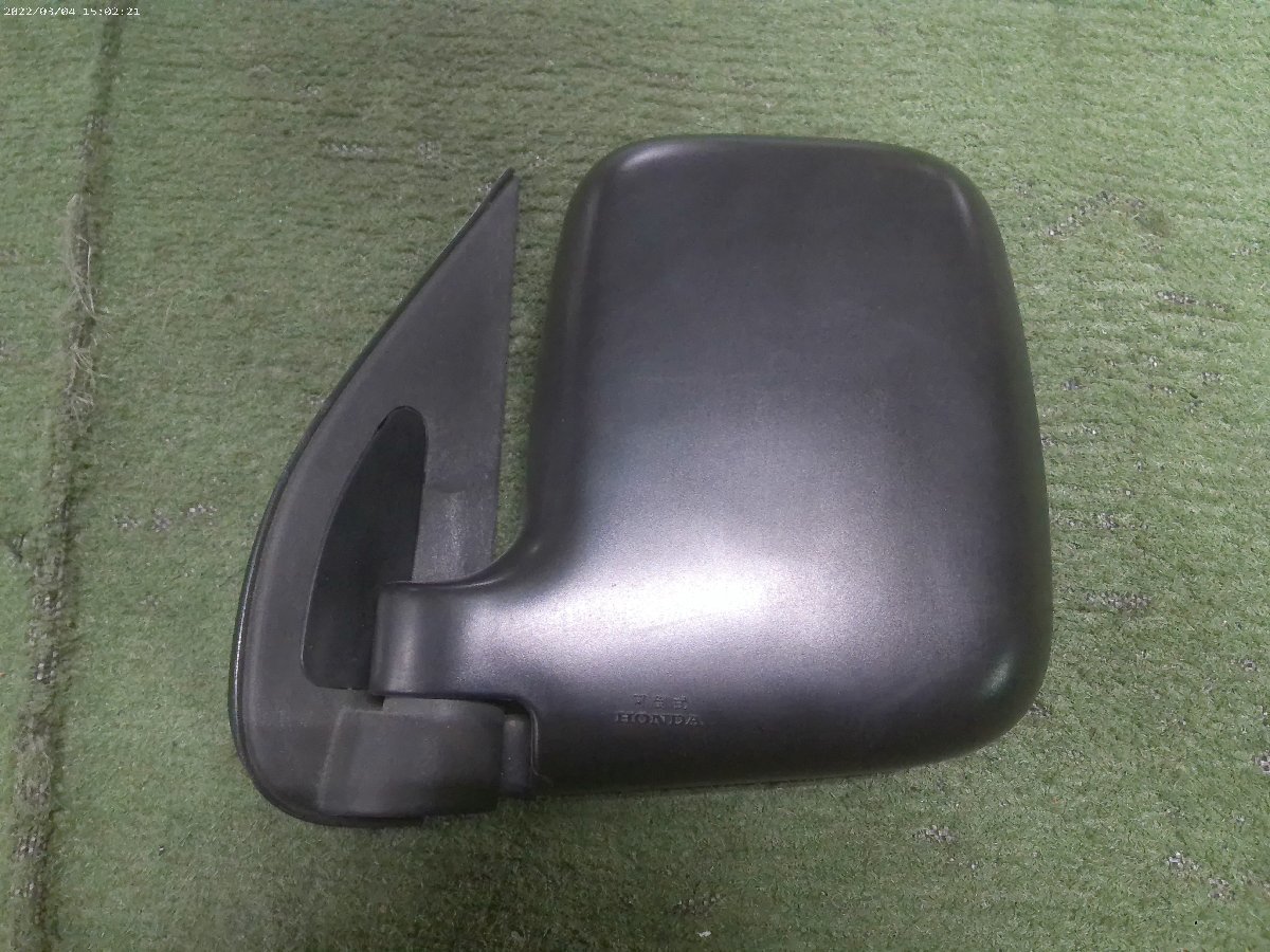 [ Honda Acty HA6/HA7 original left door mirror black less painting fixation possible .]