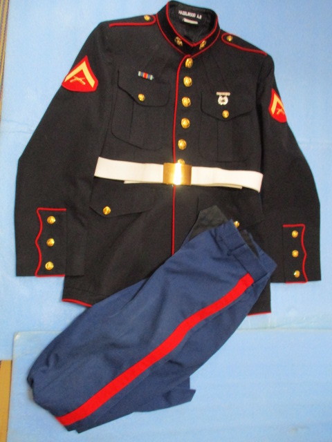 日本 米軍実物 美品 USMC 海兵隊 ドレスジャケット ドレスパンツ ②
