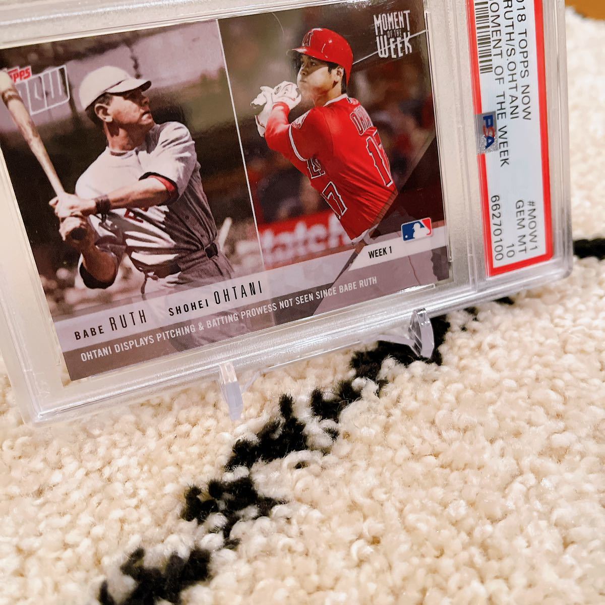 希少 【PSA10】Topps psa10 2018 topps 極美品 MLB now コラボ 2018