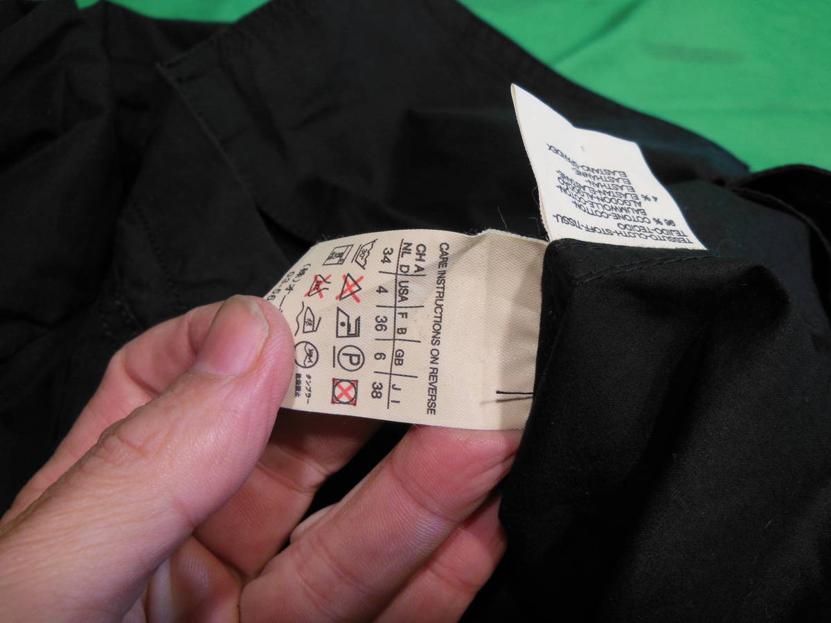 w221216-032A5 Weekend Max Mara ドレスシャツ 長袖 38サイズ ビジネス用 黒 マックスマーラ レディース リボンの画像7