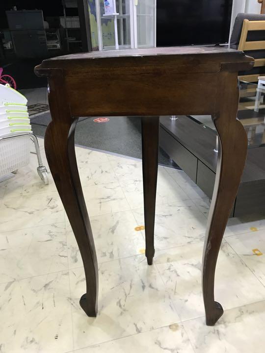 在庫有り即日出荷 木製テーブル ヨーロピアン アンティーク調 猫脚 マホガニー材使用