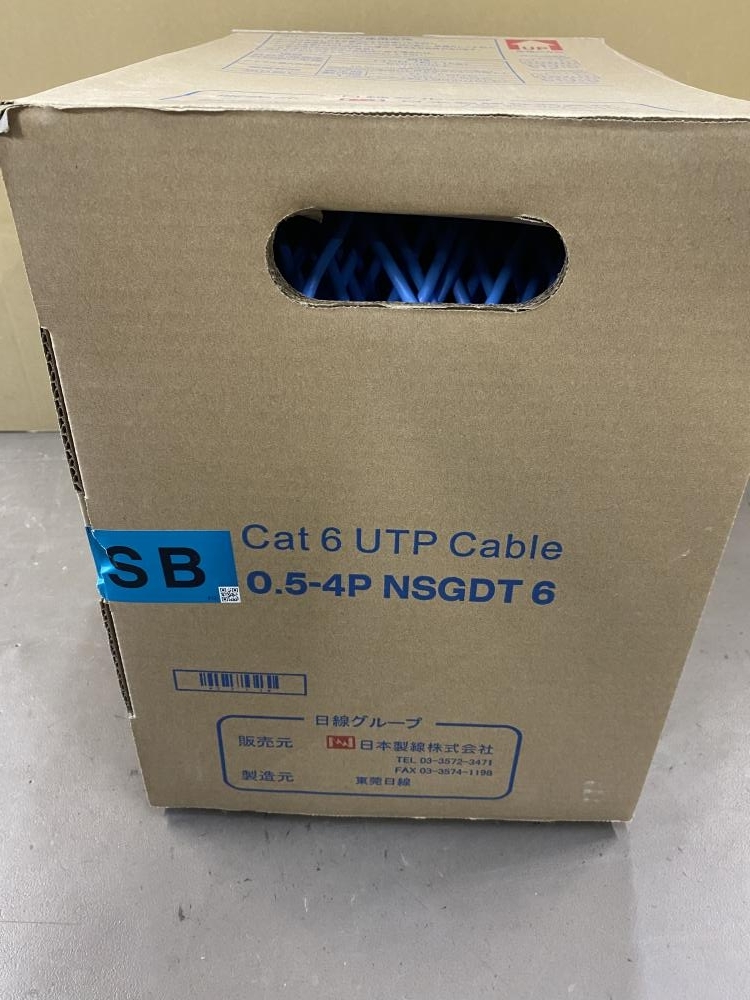 日本製線 Cat6 LANケーブル（300m巻き）0.5-4P NSGDT6 PK 写真が全て ...