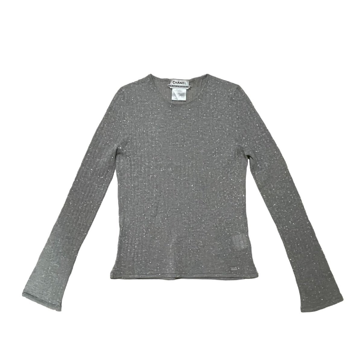 有名な高級ブランド - 美品 希少シャネル カシミヤ混 半袖ニット