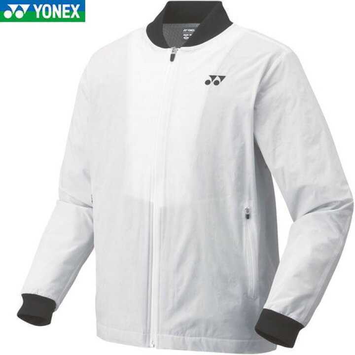 【70078 (011) L】YONEX(ヨネックス) ユニ裏地付きウィンドウォーマーシャツ ホワイト L 新品未使用 バドミントン テニス 冬物