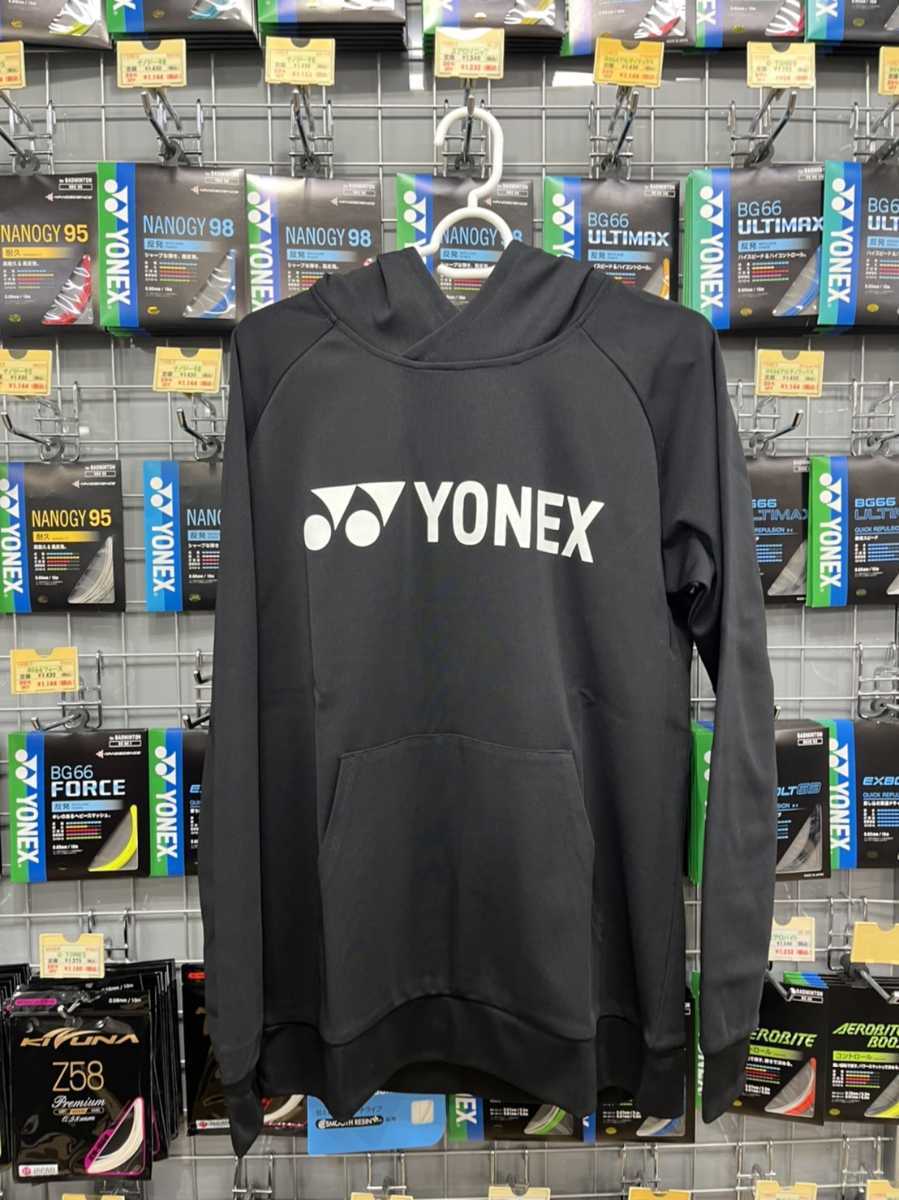 【30070（007）L】YONEX(ヨネックス)ユニパーカー　ブラック L 新品　未使用　タグ付　バドミントン　テニス　定価7590円　_画像2