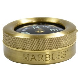 Marbles 方位磁針 ポケットコンパス 蓄光文字盤 ランヤードホール付き 真鍮製 マーブルス 方位磁石 アウトドア キャンプの画像4