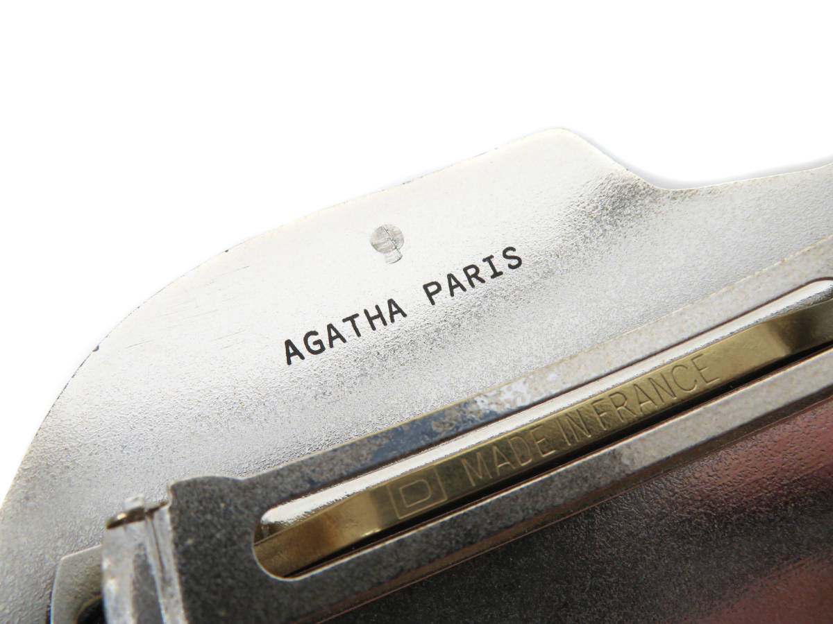 7811 美品 AGATHA PARIS アガタパリ 魚 フィッシュ モチーフ バレッタ 髪留め ヘア クリップ ヘアアクセサリー 金 ゴールド フランス製の画像6