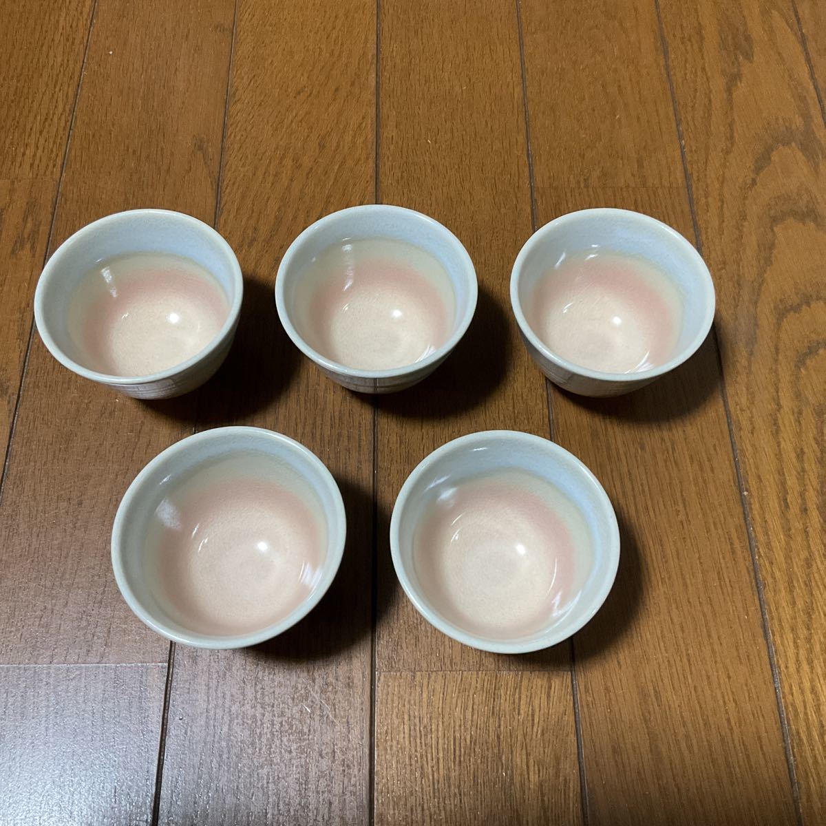萩焼椿窯 天鵬山造 廣瀬淡雅 湯呑5客セット 汲出揃 木箱入り 萩焼椿窯 天鵬山造 廣瀬淡雅 湯呑5客セット 汲出揃 木箱入り