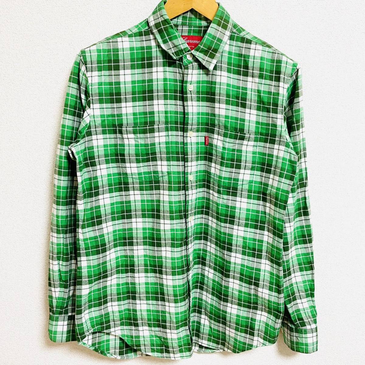 送料無料 12aw S White Green Shirt Plaid Color 3 Supreme 2012年 フランネル チェック シャツ プラッド 3カラー 白 緑 その他