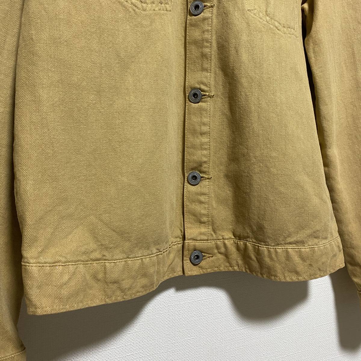 Le minor Le Minor thin jacket beige made in Japan 38 size cotton ×linen[SE20]