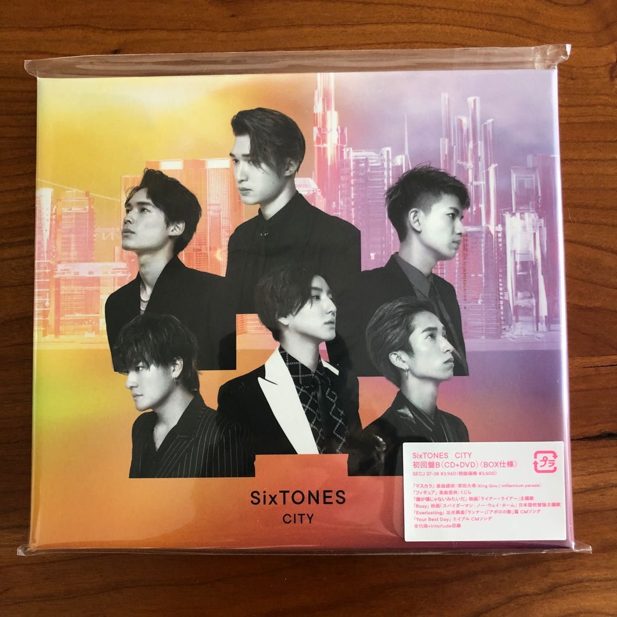 初回盤B (取) DVD付 BOX仕様 SixTONES CD+DVD/CITY 22/1/5発売 オリコン加盟店