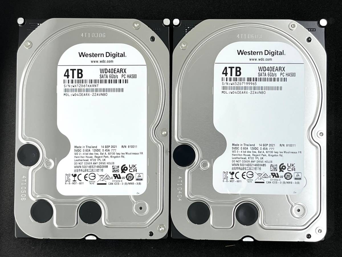 当社の WESTERN DIGITAL 4TB HDD 3.5インチx2台 agapeeurope.org