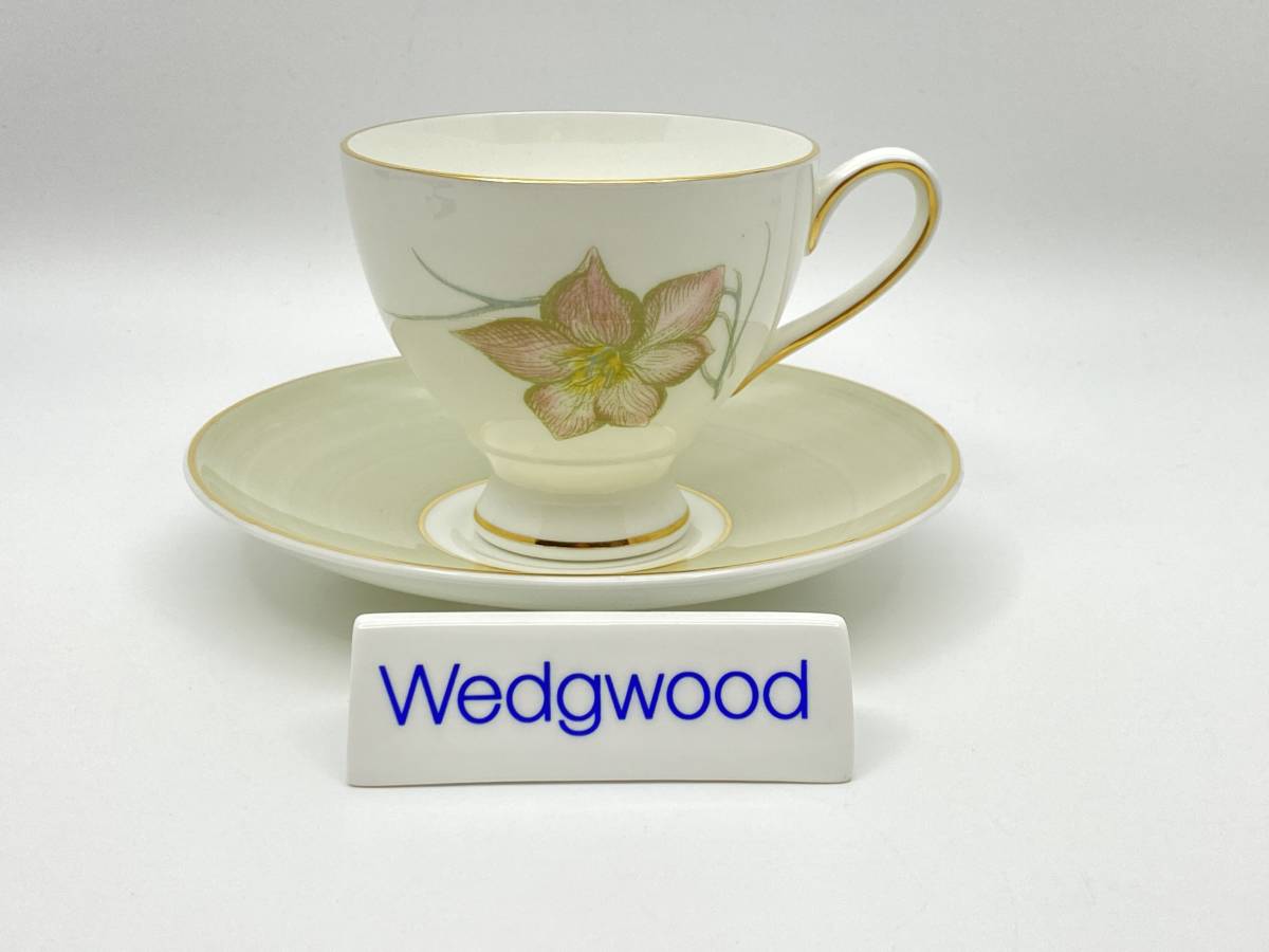 WEDGWOOD ウェッジウッド SUSIE COOPER DAY LILY Tea Cup & Saucer スージー・クーパー デイリリー ティーカップ&ソーサー C981 *L181_画像1