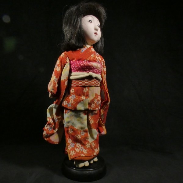 【 恵 #0054 】 市松人形 身長約37cm 可愛らしい女の子 日本人形_画像4