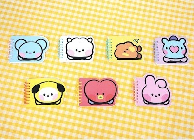 BT21 公式　minini KOYA メモ帳(本文60枚)　韓国　K-POP☆BTS 防弾少年団　ラップモンスター　メモノート　MEMO NOTE リングノート_画像6