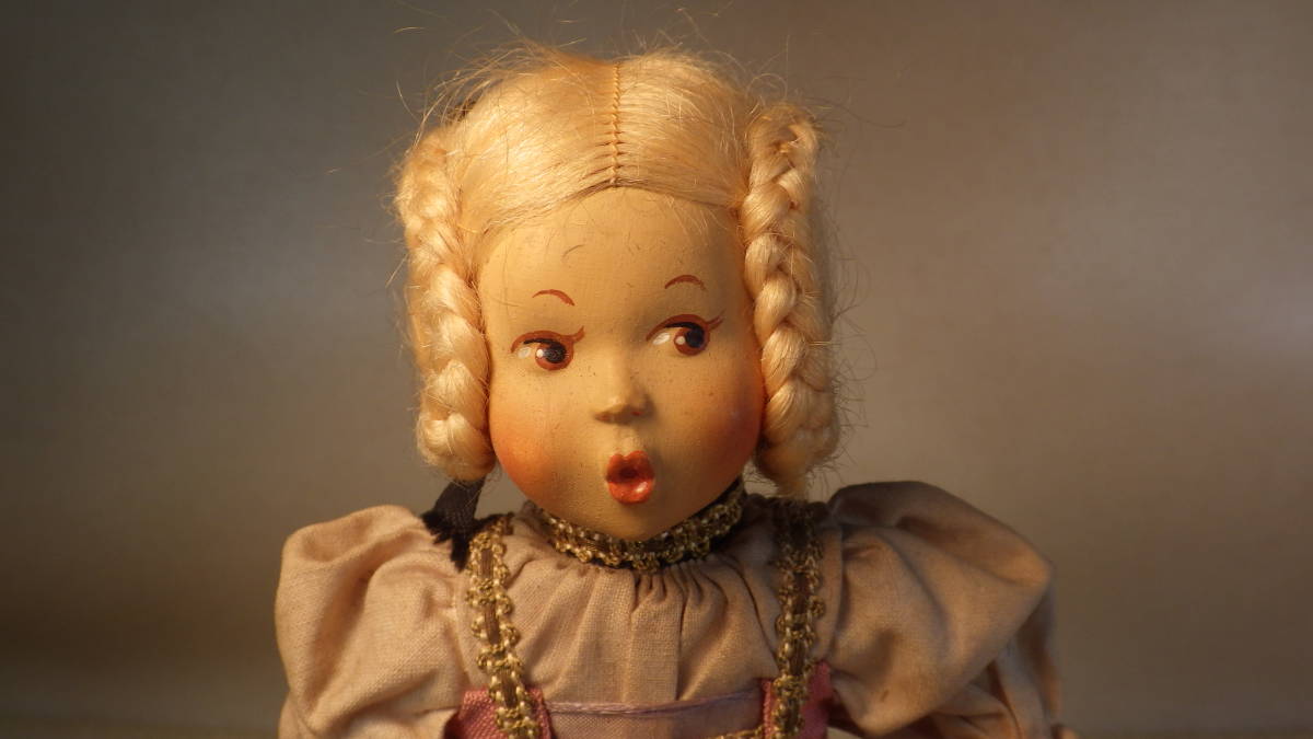 『口笛人形』　BAITZ　バイツ　人形 　ヴィンテージドール　　②　　オーストリア製　1940～70年代_画像4