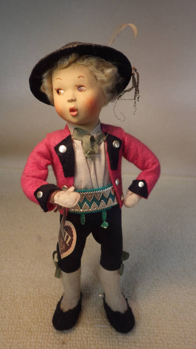 『口笛人形』　BAITZ　バイツ　人形 　ヴィンテージドール　①　　オーストリア製　1940～70年代_画像8