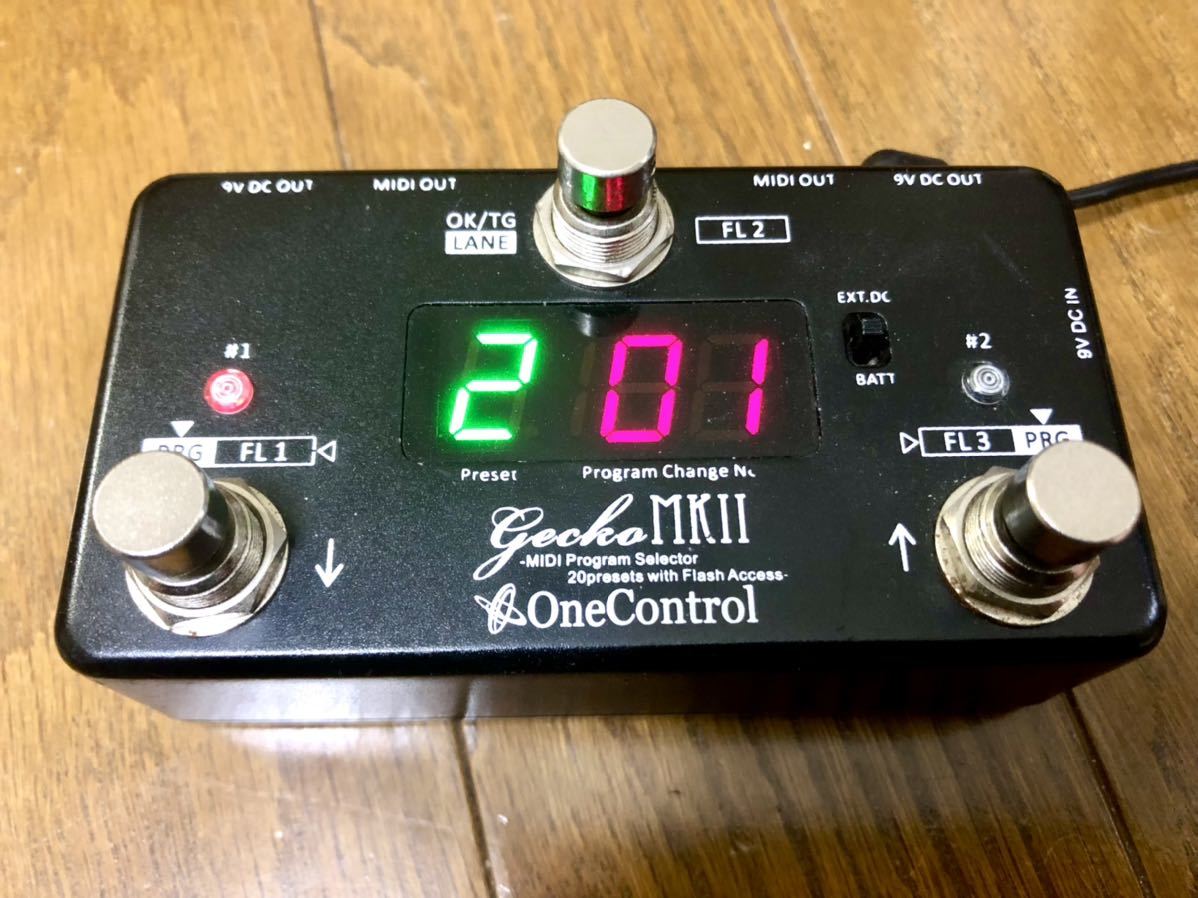 ONE CONTROL Gecko mkII MIDI コントローラー ワンコントロール MIDIケーブル付 中古
