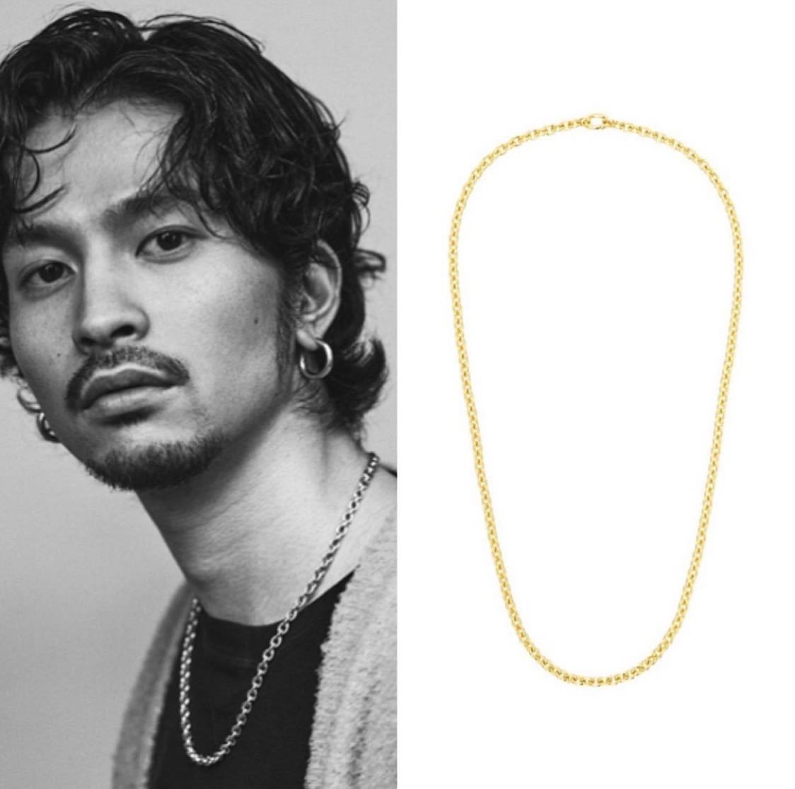 常田さん着用 Tom Wood ada chain necklace gold-