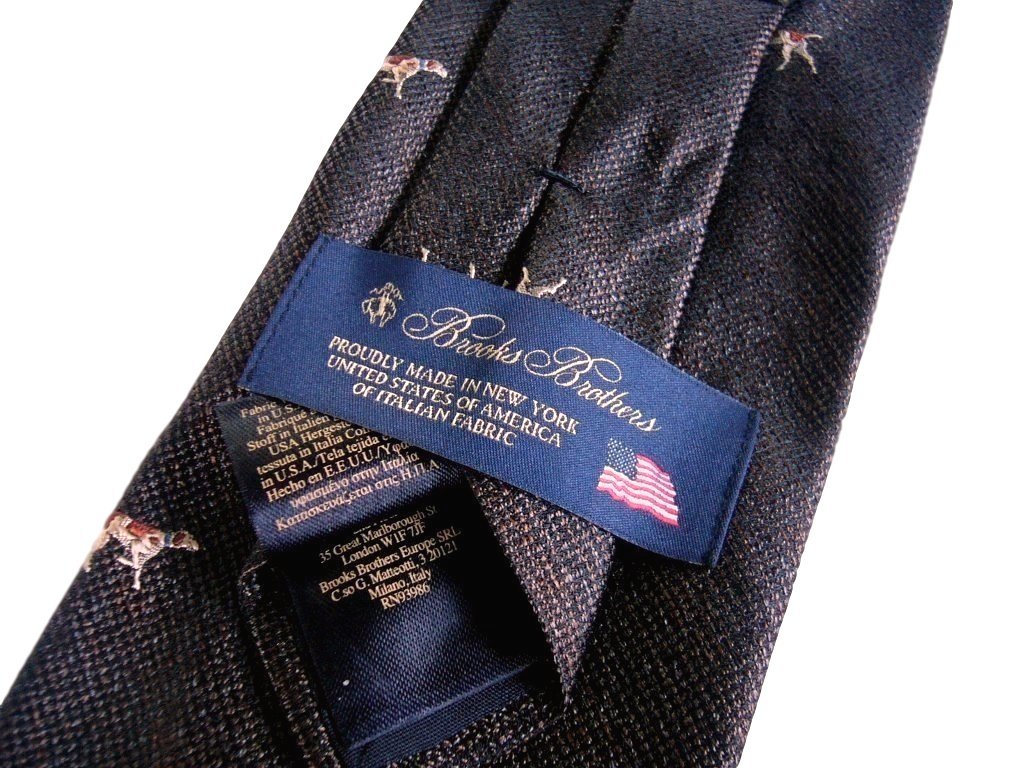新品【送料無料】ブルックスブラザーズ Brooks Brothers ブラウン ハウンドドッグ シルク ネクタイ 茶色 Hound Dopg Tie Silk 100% 米国製_共通・別の画像を使っています。
