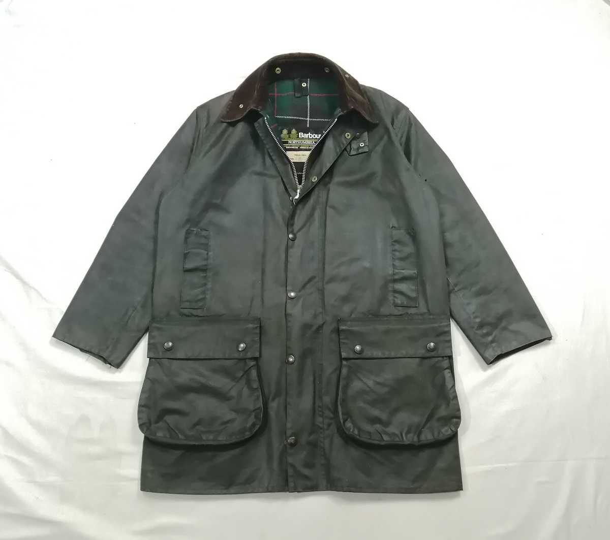 80s Barbour northumbria　c40 バブアー　ノーザンブリア　1987年　2クラウン_画像1