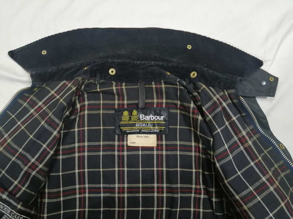 80s Barbour BEDALE ビデイル 102cm/40in 2クレスト-