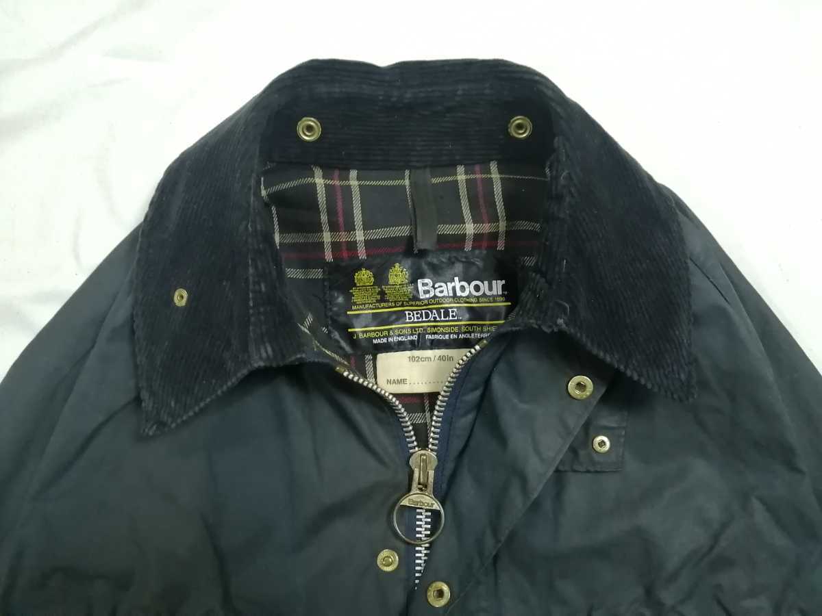 80s Barbour BEDALE ビデイル 102cm/40in 2クレスト-
