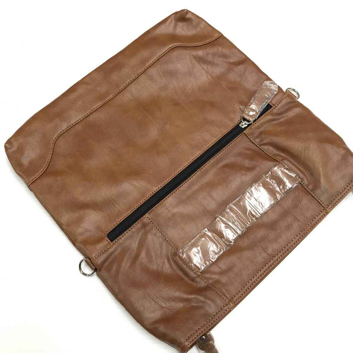  unused goods TRICKSTER Brown shoulder bag BELTRE belt re casual men's lady's adult playing heart clutch bag Trick Star 