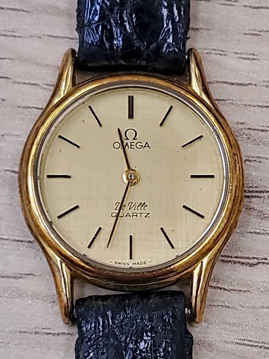 【ジャンク品】OMEGA オメガ デビル レディース 腕時計 クォーツ 1365 QUARTZ 動作未確認