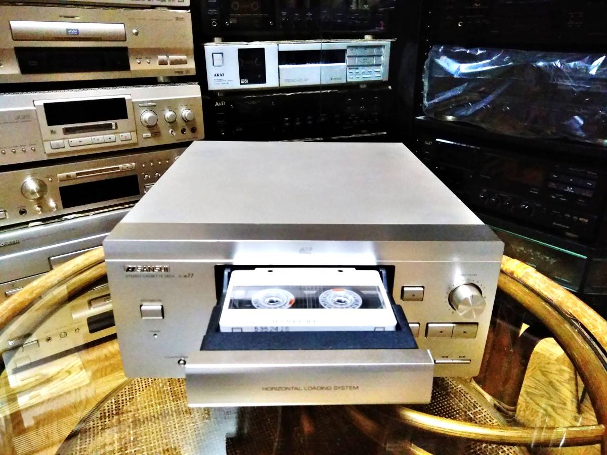 SANSUI D-α77 cassette deck aelf Dolby B/C HX-Pro motorcycle as function installing gilding terminal delicate . Sansui sound operation verification maintenance settled .