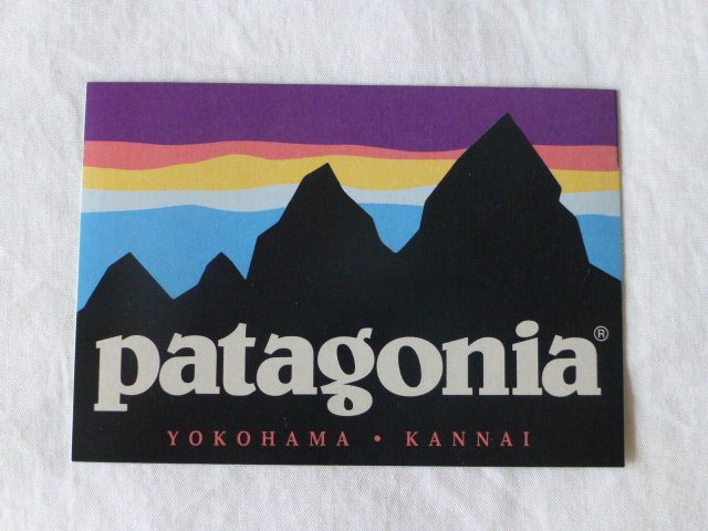 patagonia YOKOHAMA *  KANNAI  Йокогама  *  ... внутри  ... *   открытый   наклейка  ... PATAGONIA patagonia