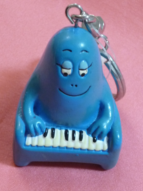  ultra rare! Kawai i! 1995 year Barbapapa character piano . metamorphosis key holder ( bar bapikali)