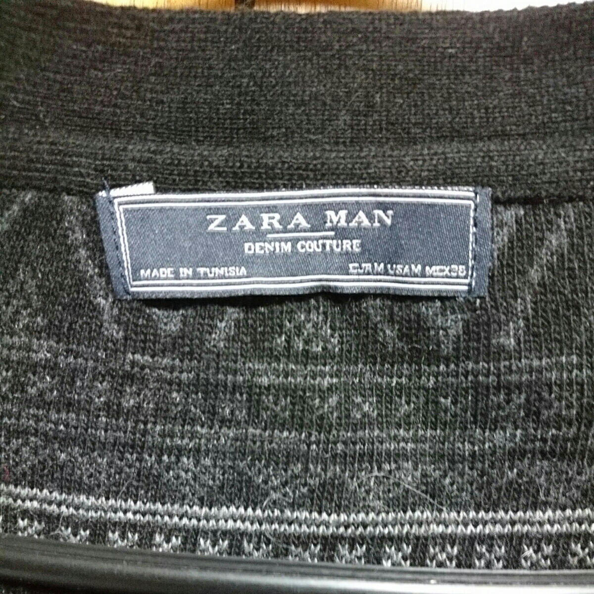 ZARA MAN ザラ マン トップス ニット カーディガン 黒 ブラック グレー 人気 定番 激カワ_画像3