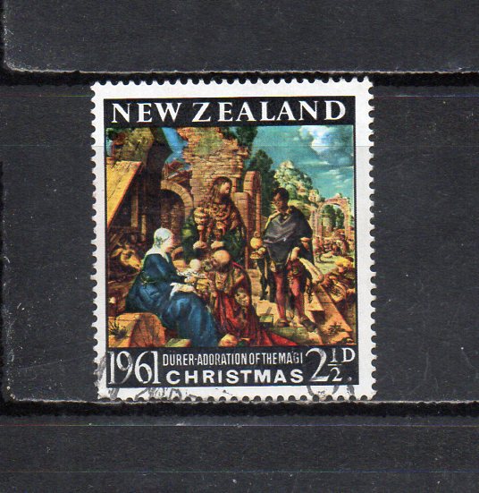 17B086 New Zealand 1961 year Christmas used 