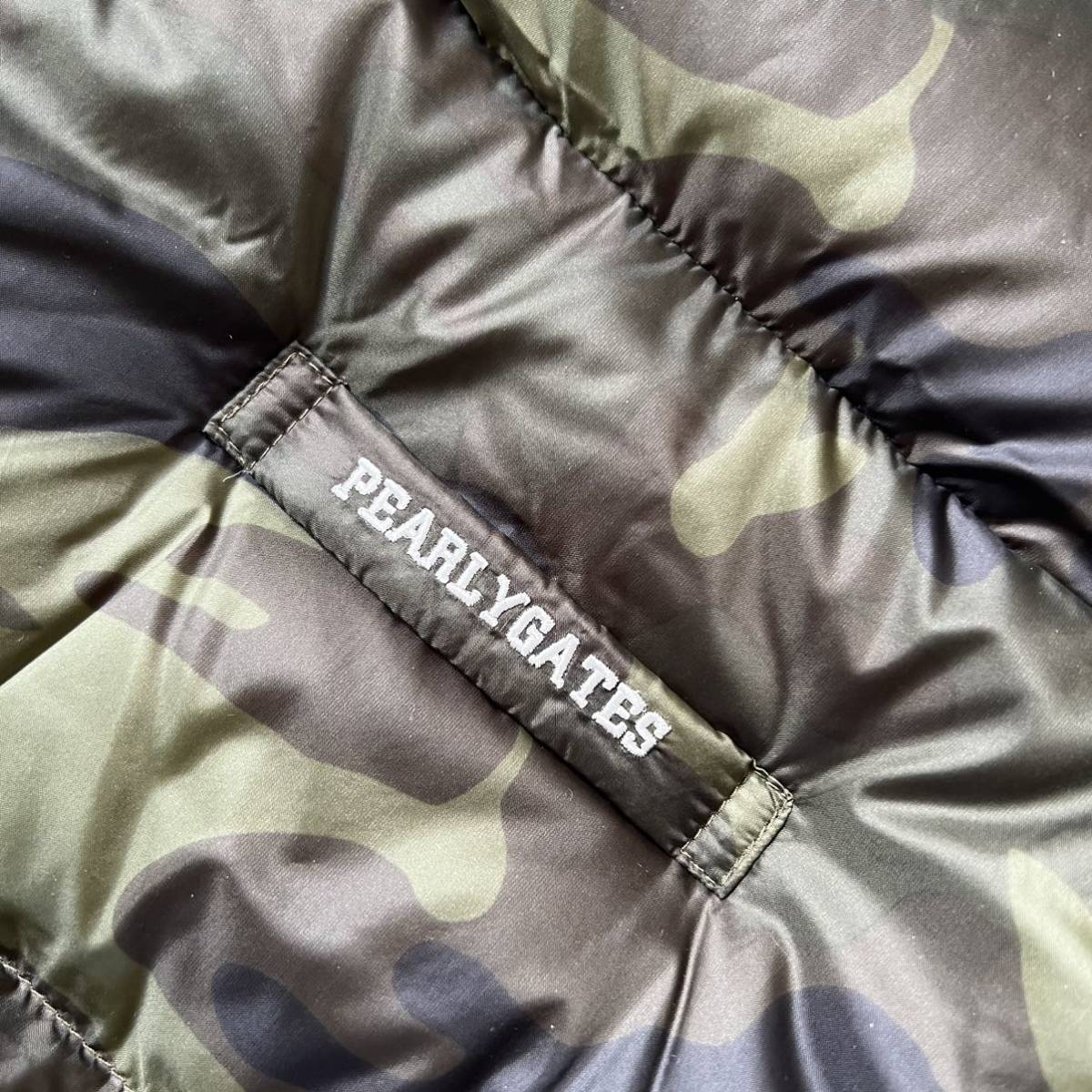 PEARLY GATES パーリーゲイツ ダウンベスト 迷彩 カモフラ メンズ 5 L