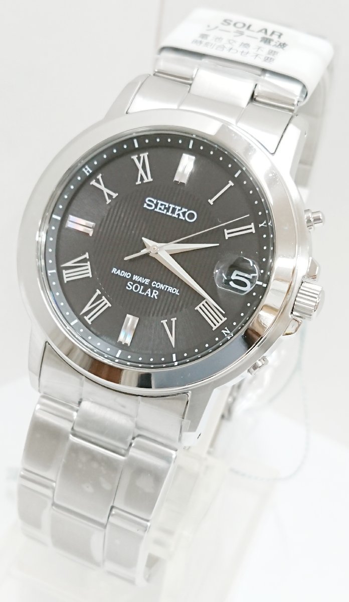 SEIKO/セイコー SPIRIT/スピリット ソーラー電波 日付表示機能 ステンレススチール メンズ 腕時計 SBTM191_画像5