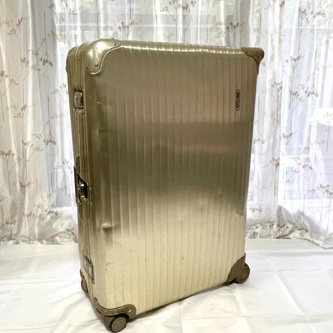 通販最新作 RIMOWA - 廃盤 リモワ 青ロゴ トパーズ プルタブ サイド