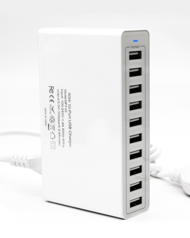 ☆送料無料□新品□高品質 USB充電器 10ポート 50W 10A 電源タップ AC