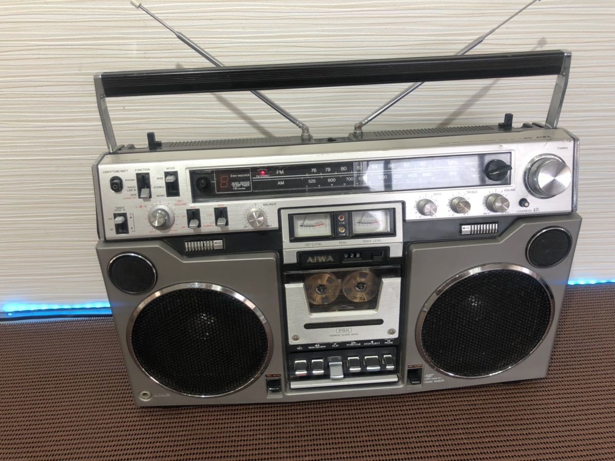 AIWA/アイワ 大型ラジカセ CS-80 昭和 レトロ ラジカセ メンテナンス